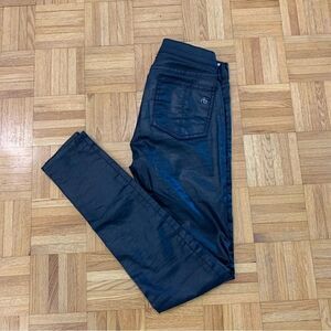 rag & bone Legging Zipper Jeans Navy Seal Size 26